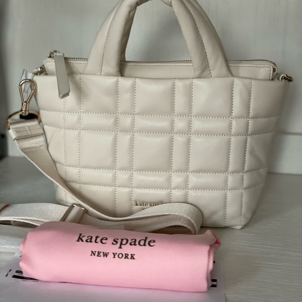 FLASH SALE 🔥🔥🔥Kate Spade Softwhere Leather mini tote in parchment